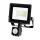LED reflektor halogén 20W 1620lm 6500K IP65 fekete mozgásérzékelő MH Kobi