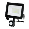 LED reflektor halogén 30W 2505lm 4000K IP65 fekete mozgásérzékelő MH Kobi