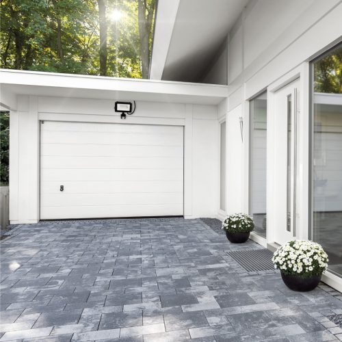 LED reflektor halogén 30W 2505lm 4000K IP65 fekete mozgásérzékelő MH Kobi