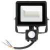 LED reflektor halogén 30W 2505lm 4000K IP65 fekete mozgásérzékelő MH Kobi