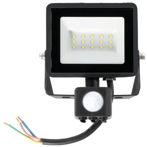 LED reflektor halogén 30W 2505lm 4000K IP65 fekete mozgásérzékelő MH Kobi