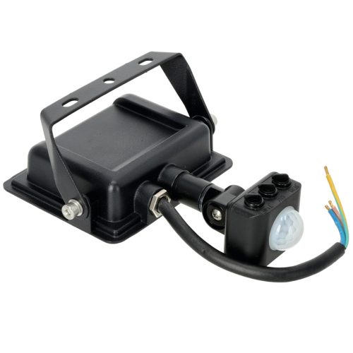 LED reflektor halogén 30W 2505lm 4000K IP65 fekete mozgásérzékelő MH Kobi