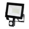 LED reflektor halogén 30W 2505lm 6500K IP65 fekete mozgásérzékelő MH Kobi