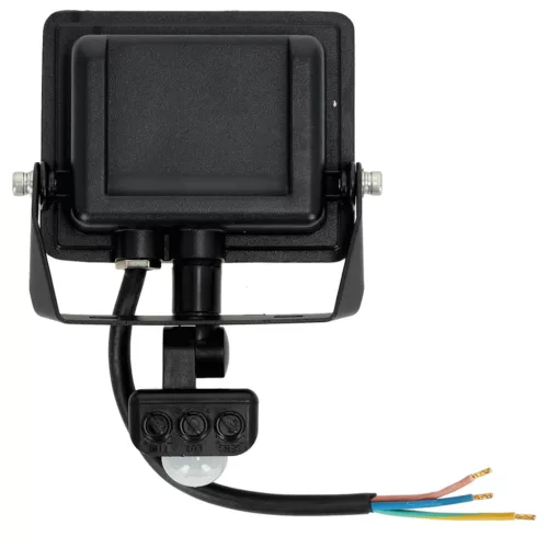LED reflektor halogén 30W 2505lm 6500K IP65 fekete mozgásérzékelő MH Kobi