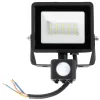LED reflektor halogén 30W 2505lm 6500K IP65 fekete mozgásérzékelő MH Kobi