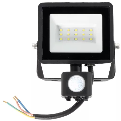 LED reflektor halogén 30W 2505lm 6500K IP65 fekete mozgásérzékelő MH Kobi