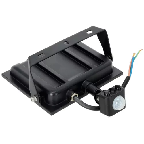 LED reflektor halogén 50W 4270lm 4000K IP65 fekete mozgásérzékelő MH Kobi