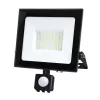 LED-es reflektor halogén 50W 4270lm 6500K IP65 fekete mozgásérzékelő MH Kobi