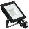 LED-es reflektor halogén 50W 4270lm 6500K IP65 fekete mozgásérzékelő MH Kobi