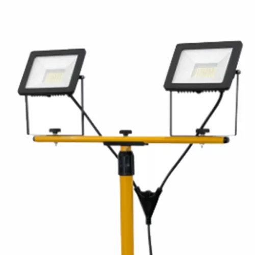 HALOGÉN LED reflektor Munkalámpa állványon 2x 30W 4000K