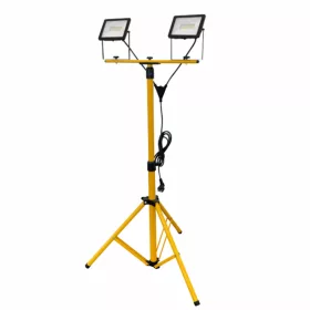 HALOGÉN LED reflektor Munkalámpa állványon 2x 50W 4000K
