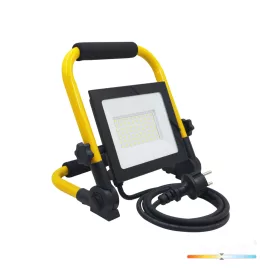   LED Reflektor Kültéri Kerti 50W 4250lm 4000K Semleges 110° IP54 IK06 Fekete Sárga Tigra Kobi