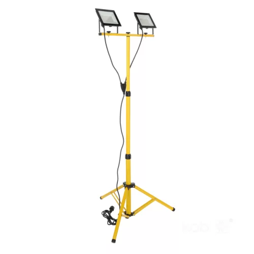 LED Reflektor Kültéri Kerti 100W 8500lm 4000K Semleges 110° IP54 IK06 Fekete Sárga Tigra Kobi