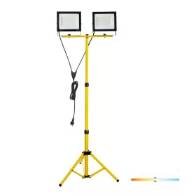   LED Reflektor Kültéri Kertre 200W 17000lm 4000K Semleges 110° Szabályozható IP54 IK06 Fekete Sárga Tigra Kobi