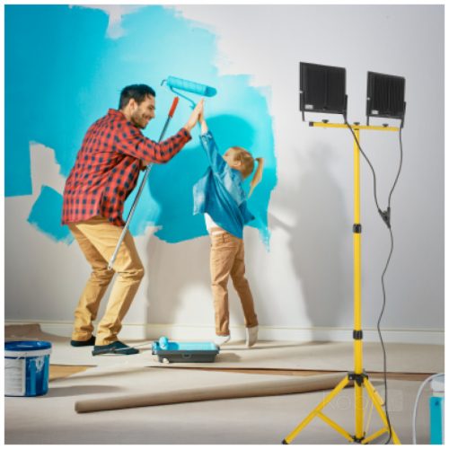 LED Reflektor Kültéri Kertre 200W 17000lm 4000K Semleges 110° Szabályozható IP54 IK06 Fekete Sárga Tigra Kobi