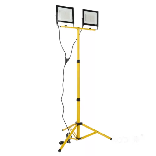 LED Reflektor Kültéri Kertre 200W 17000lm 4000K Semleges 110° Szabályozható IP54 IK06 Fekete Sárga Tigra Kobi