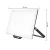Kültéri LED reflektor lámpa 100W 8500lm 4000K felületre szerelhető IP65 fekete DELYO Kobi