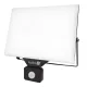 Kültéri LED reflektor lámpa 100W 8500lm 6000K felületre szerelhető IP54 fekete érzékelő mozgás DELYO Kobi