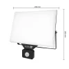 Kültéri LED reflektor lámpa 100W 8500lm 6000K felületre szerelhető IP54 fekete érzékelő mozgás DELYO Kobi