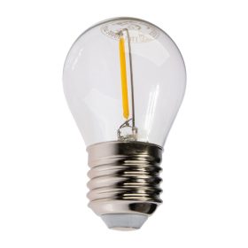   E27 G45 LED izzó 1.3W 55lm 2700K 360° KOBI Izzószálas Girlandhoz