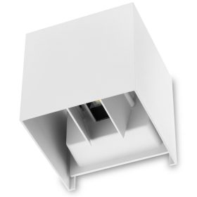   LED kerti fali lámpa 2x4W 3000K fel-le állítható fehér RIKO KOBI