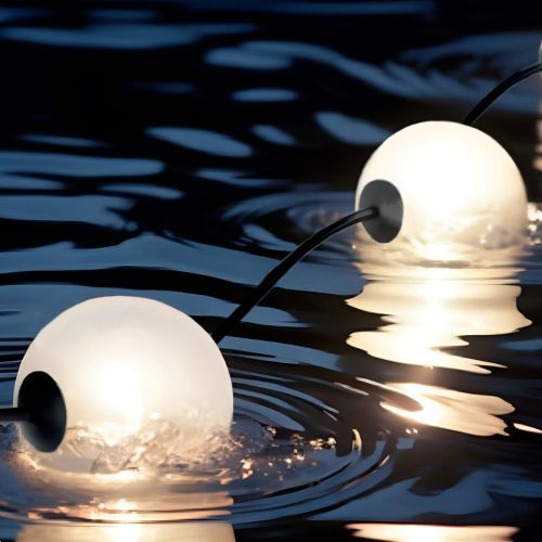 Outdoor Garden Water Girland fénylánc medence tóhoz 7,74 m 10x LED Ball 10W 2500K Kobi