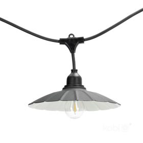   Lámpaernyő Girland Garnitúrához CRETE LS M1 Fekete Fém 5 Darab Kobi