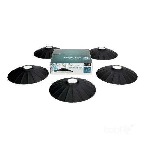 Lámpaernyő Girland Garnitúrához CRETE LS M1 Fekete Fém 5 Darab Kobi