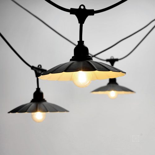 Lámpaernyő Girland Garnitúrához CRETE LS M1 Fekete Fém 5 Darab Kobi