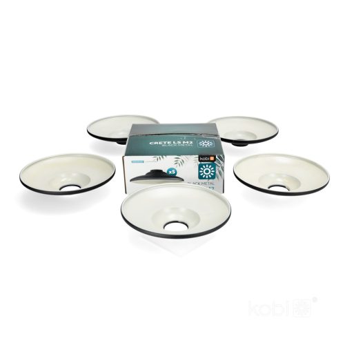 Lámpaernyő Girland Garnitúrához CRETE LS M2 Fekete Fém 5 Darab Kobi