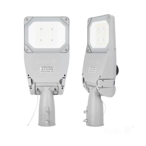 LED utcai lámpa, ipari, közúti lámpatest, 35W, 5950lm, 4000K, semleges, IK09, IP66, szürke, Master Street, Kobi