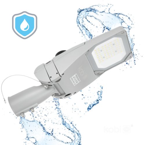 LED utcai lámpa, ipari, közúti lámpatest, 35W, 5950lm, 4000K, semleges, IK09, IP66, szürke, Master Street, Kobi