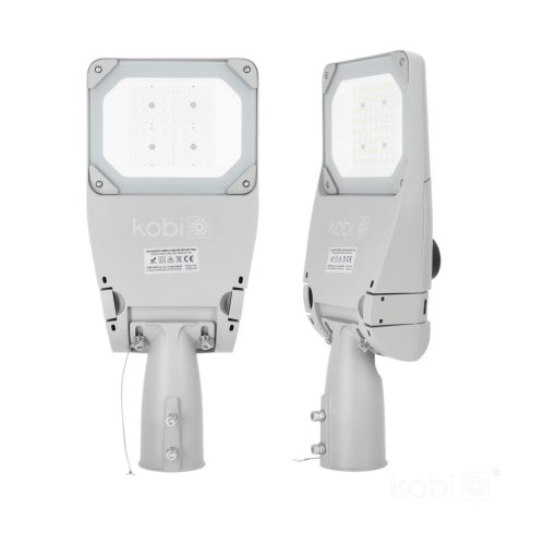 LED utcai lámpa, ipari, közúti lámpatest, 35W, 5950lm, 4000K, semleges, IP66, IK09, szürke, Master Street, Kobi