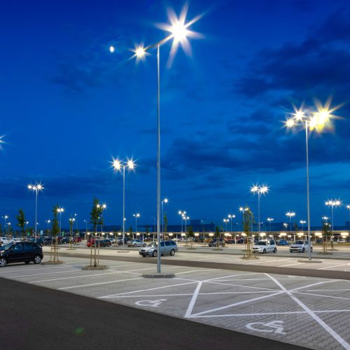 LED utcai lámpa, ipari, közúti lámpatest, 80W, 13600lm, 4000K, semleges, IP66, IK09, szürke, Master Street, Kobi