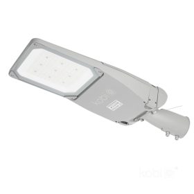   LED utcai lámpa, ipari, közúti lámpatest, 20400lm, 120W, 4000K, semleges, IP66, IK09, szürke, Master Street, Kobi