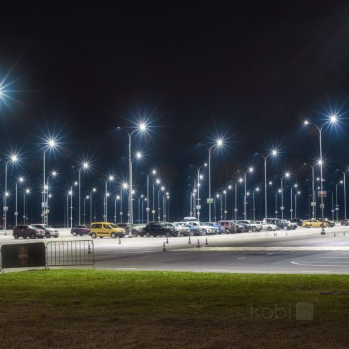 LED utcai lámpa, ipari, közúti lámpatest, 20400lm, 120W, 4000K, semleges, IP66, IK09, szürke, Master Street, Kobi