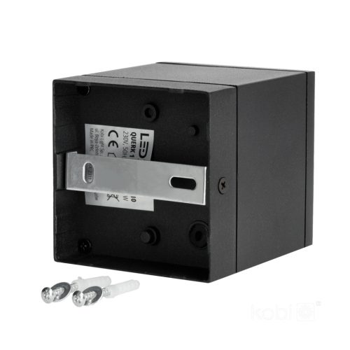 Querk Kobi kültéri kerti lámpa, fekete, GU10, IP54