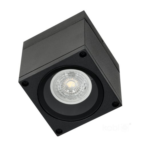 Querk Kobi kültéri kerti lámpa, fekete, GU10, IP54