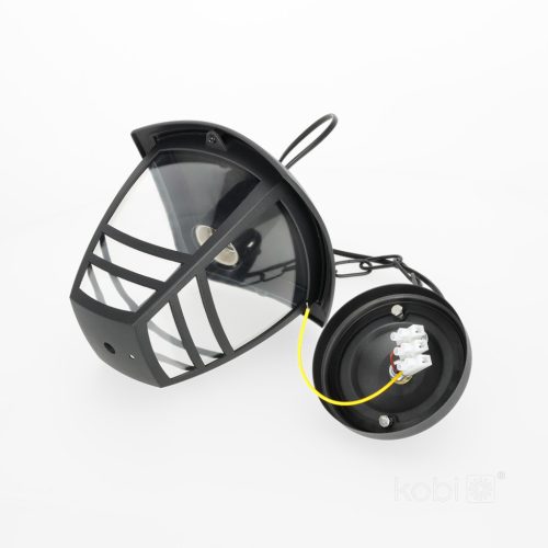 Tevio Kobi E27 fekete IP54 kerti kültéri függőlámpa