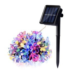   Lume Kobi napelemes füzér kültéri kerti lámpa, 0,12 W, RGB, fekete, IP44