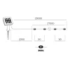 Spark Kobi napelemes lámpa, kerti fényfüzér, kültéri, LED, 0,12 W, 3000 K, meleg fekete, IP44