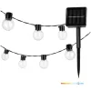 Napelemes lámpa, Girland, Kültéri, Kerti, LED, 0.12W, 6000K, Hideg fekete, IP44, Starlight, Kobi