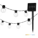 Napelemes lámpa, Girland, Kültéri, Kerti, LED, 0.12W, 6000K, Hideg fekete, IP44, Starlight, Kobi