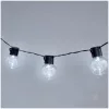Napelemes lámpa, Girland, Kültéri, Kerti, LED, 0.12W, 6000K, Hideg fekete, IP44, Starlight, Kobi