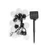 Napelemes lámpa, Girland, Kültéri, Kerti, LED, 0.12W, 6000K, Hideg fekete, IP44, Starlight, Kobi
