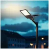 Napelemes LED utcai lámpa, ipari, közúti lámpatest, 11W, 1100lm, 4000K, semleges, alkonykapcsolós, IP54, fekete, Solit Kobi