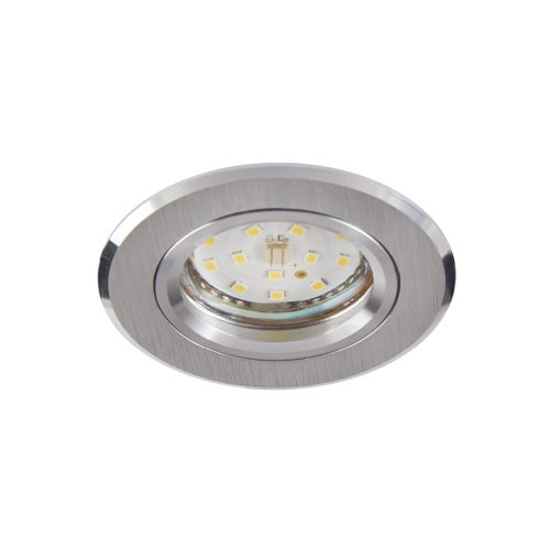 Süllyesztett GU10 halogén süllyesztett spotlámpa, kerek, króm, Kobi