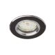 Süllyesztett GU10 halogén süllyesztett spotlámpa, kerek, fekete, Kobi