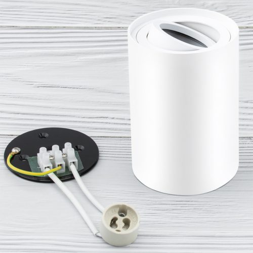 Felületre szerelhető halogén lámpatest Spot OH36L KOBI ROUND MOVABLE GU10 WHITE