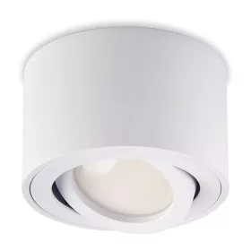  Felületre szerelhető HALOGÉN SPOT 50mm-es lámpatest, fehér, kerek, mozgatható, OH36S Kobi